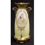 Early MZ Austrian hand painted mantle vase