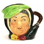 Large Royal Doulton "Sairy Gamp" character jug