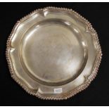 George II Sterling silver dinner plate