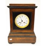 Antique French rosewood cased mantle clock