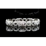 Art Deco diamond and platinum bracelet