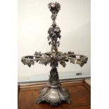 Victorian silver plated centrepiece epergne