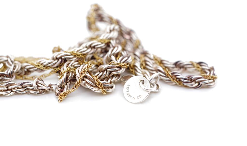 Tiffany & co rope chain necklace for restoration - Image 2 of 2