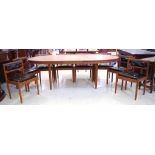 Retro Parker style 9 piece dining suite