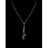 Tiffany & Co triple drop sterling silver necklace