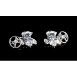 Sterling silver "Model T" car cufflinks