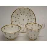 Early 19th C: Trio - three piece cup & saucer set