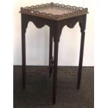 Early 20th century Fretwork centre table