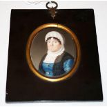 Antique Georgian framed portrait miniature