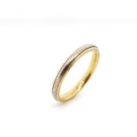 18ct white and yellow gold ring