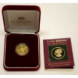 Australian 2001 UNC $100 gold coin