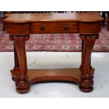 Victorian mahogany 2 tier table