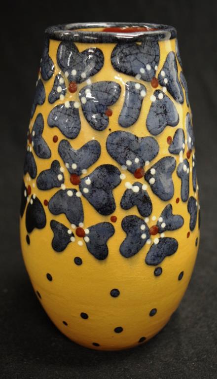 Secessionist European earthenware vase