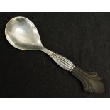 Danish sterling silver caddy spoon