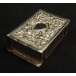 Edwardian sterling silver matchbox cover