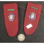 Three sterling silver & enamel nursing badges
