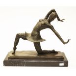 Modern Chiparus bronze Dancer figure