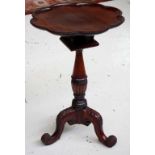 Antique mahogany small wine table