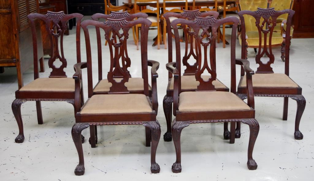 Early 20th century Irish mahogany dining suite - Image 5 of 7