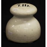 Antique ceramic Imperial seven pound weight