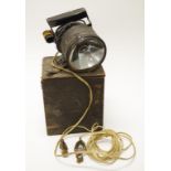 Vintage boxed AM military field Morse code lamp