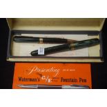 Vintage Waterman's 5 fountain pen and pencil set