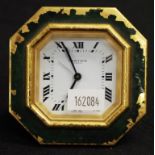 Cartier Paris brass cased traveller's clock