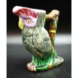 Majolica parrot jug