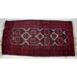 Vintage hand made Persian wool rug