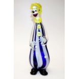Murano art glass clown figurine