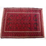 Vintage hand made Persian wool rug