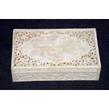 Good antique Chinese carved ivory box