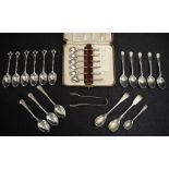 George V Set of sterling silver sugar tongs