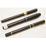 Three various vintage fountain pens