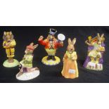 Five Royal Doulton Bunnykins figurines