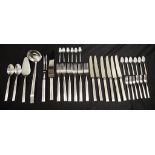 950 silver part cutlery set
