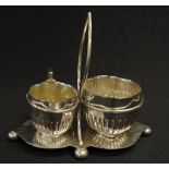 Antique silver plate cream jug & sugar bowl