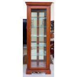 Illuminated corner display cabinet