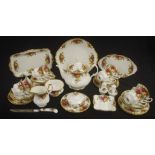 Extensive Royal Albert "Old Country Rose" teaset