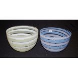 Two Orrefors glass bowls