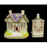 Two 19th Century Staffordshire house money boxes