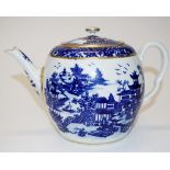 18th Century Worcester Chinoiserie teapot