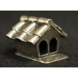 Italian silver miniature dog kennel