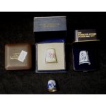 Dutch silver and enamel thimble