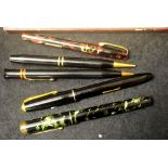 Five various vintage pens/pencils