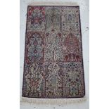 Fine weave silk blend rug