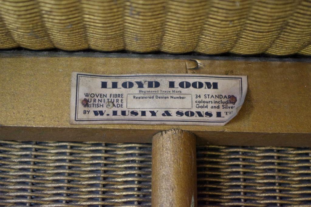 Lloyd Loom tub chair - Image 3 of 3