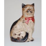 Victorian cast iron money cat box