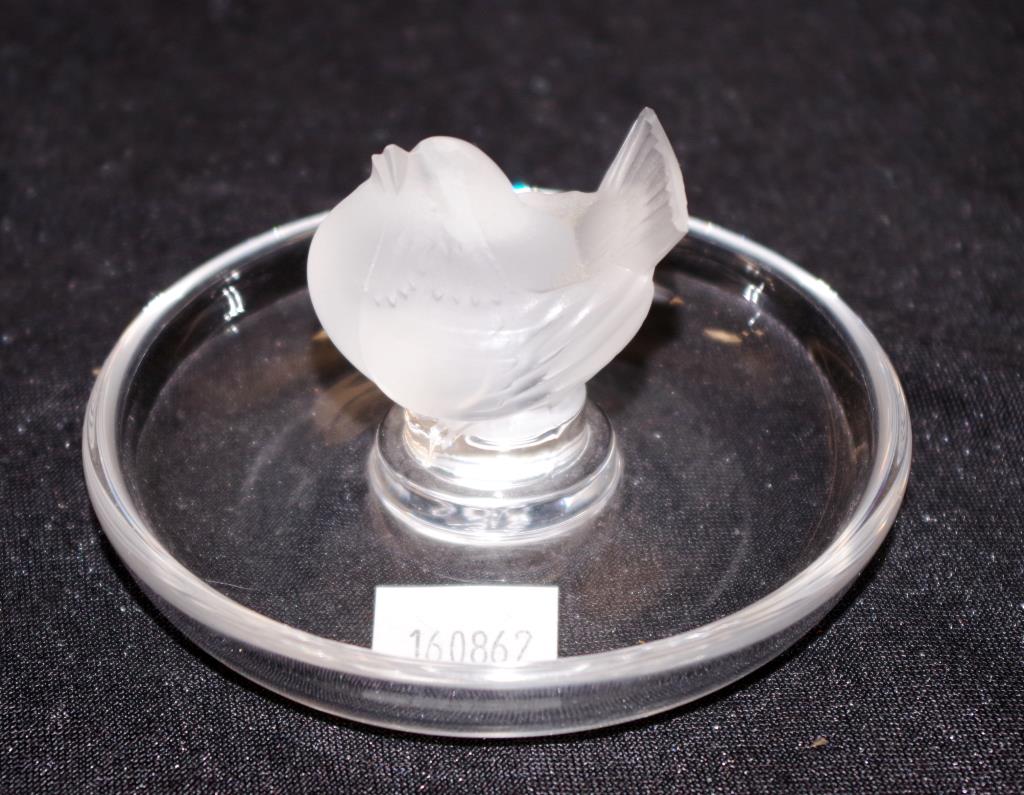 Lalique France glass bird dish - Image 3 of 4