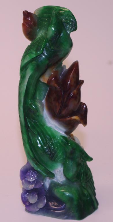 Chinese carved jade bird figure